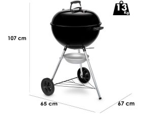 Weber Kettle Grill E-5710 BLK - Barbecue - Durchmesser Grill 57 cm