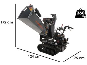 Wortex Tiger D420/120L - Häcksler mit Raupenfahrwerk  - Loncin D420 Motor