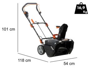 Worx Nitro WG471E - Akku-Schneefräse - 40V - 2x 4Ah