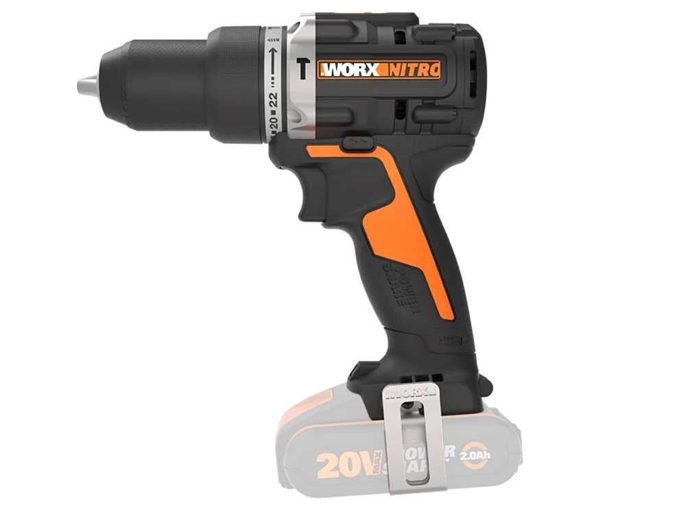 Worx WX352.9 Akku-Schlagbohrschrauber - 20V - Solo - OHNE AKKU UND LADEGERÄT – Bild 2