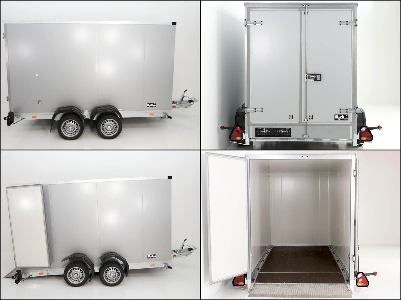 Vezeko Koffer-Absenkanhänger 157x344cm Höhe: 190cm 2,7t | Schwarz-Neu – Bild 2