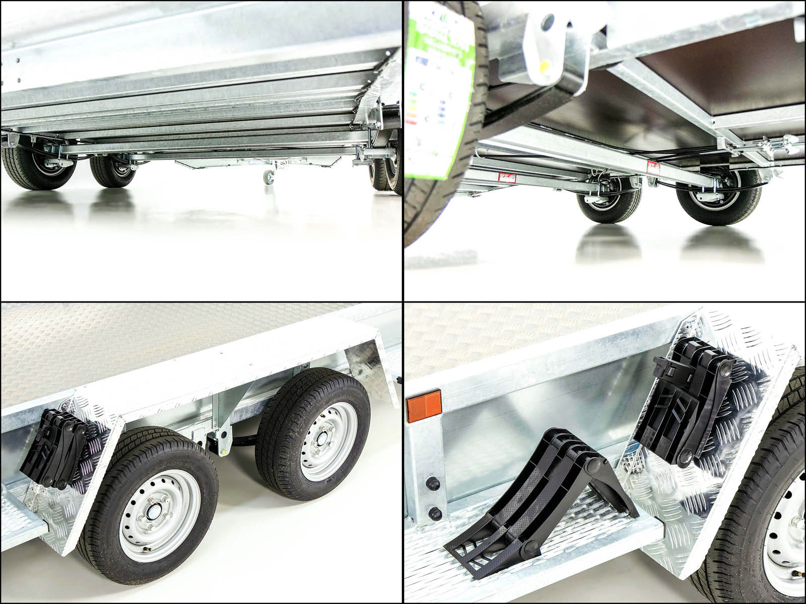 Variant Baumaschinenanhänger Maxi Load 180×400 3,5t | Einzelrampen | Aluboden Beavertail-Neu – Bild 6