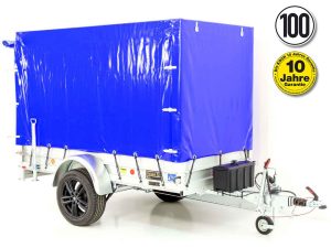 '-Anhänger „Edition 35“ 125x250cm 1300kg | Typ 4.13 | Hochplane 160cm – Blau-Neu
