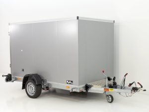 Vezeko Koffer-Absenkanhänger 157x268cm Höhe: 164cm 1,5t | Schwarz-Neu