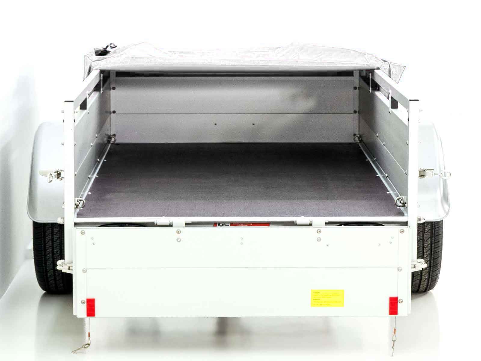 Anhänger mit Plane 125x250cm 750kg | Typ U4 | Flachplane Profi weiß-Neu – Bild 6
