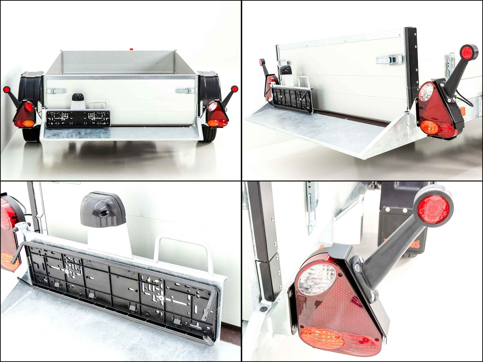 Vezeko Absenkanhänger 127×246 cm 750 kg | Bordwandaufsatz-Neu – Bild 6