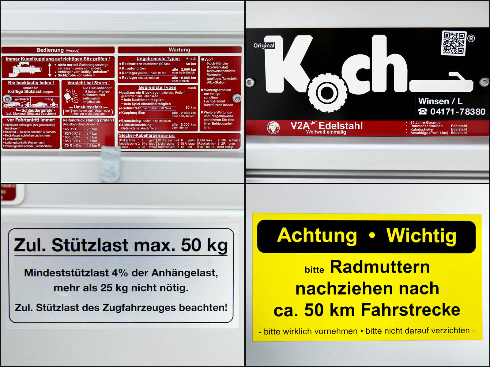 '-Anhänger 105x150cm 750kg | Typ U1-Neu – Bild 2
