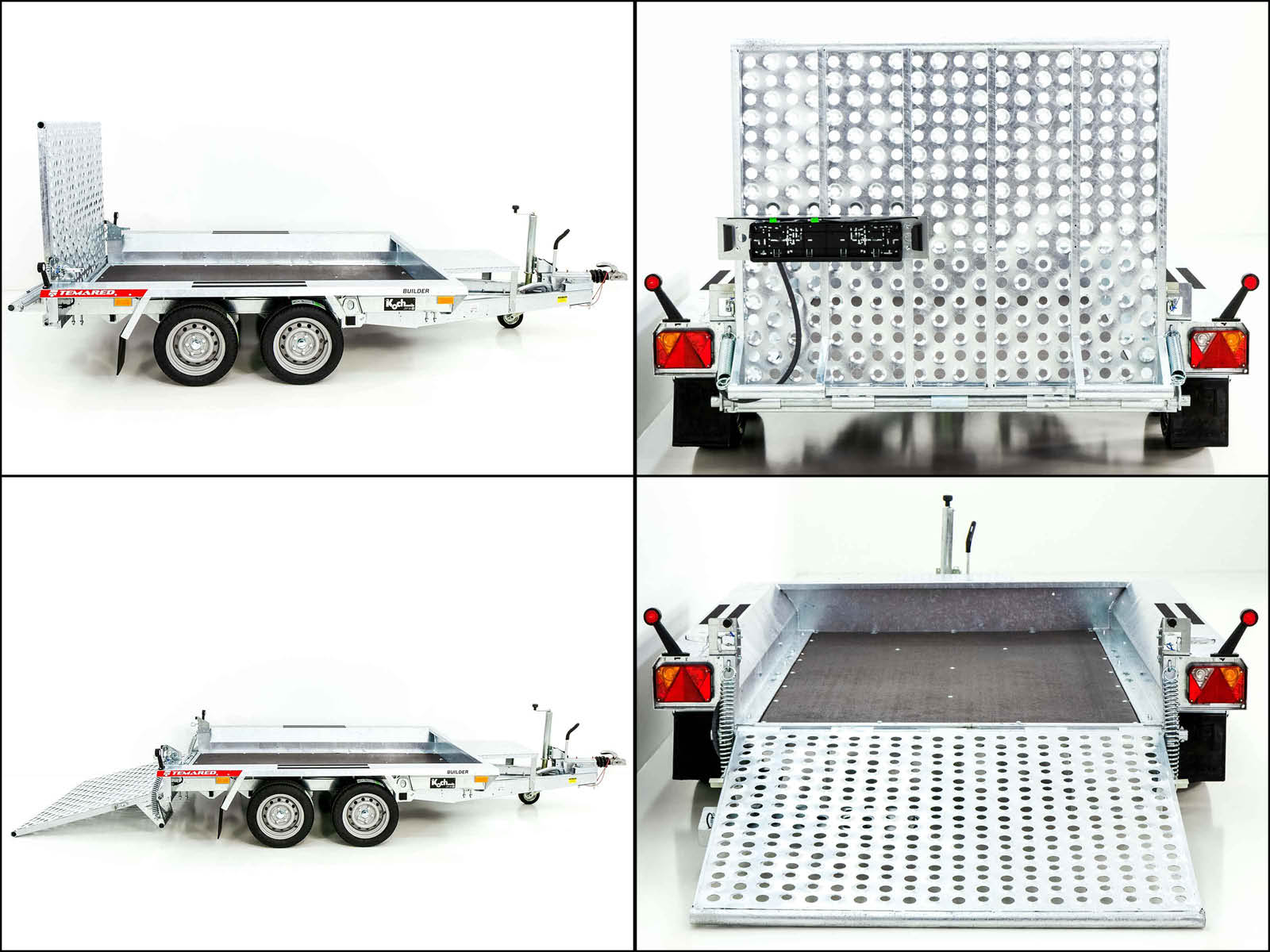 Temared Baumaschinenanhänger Builder 153×300 cm 2,7t | Rampe-Neu – Bild 6