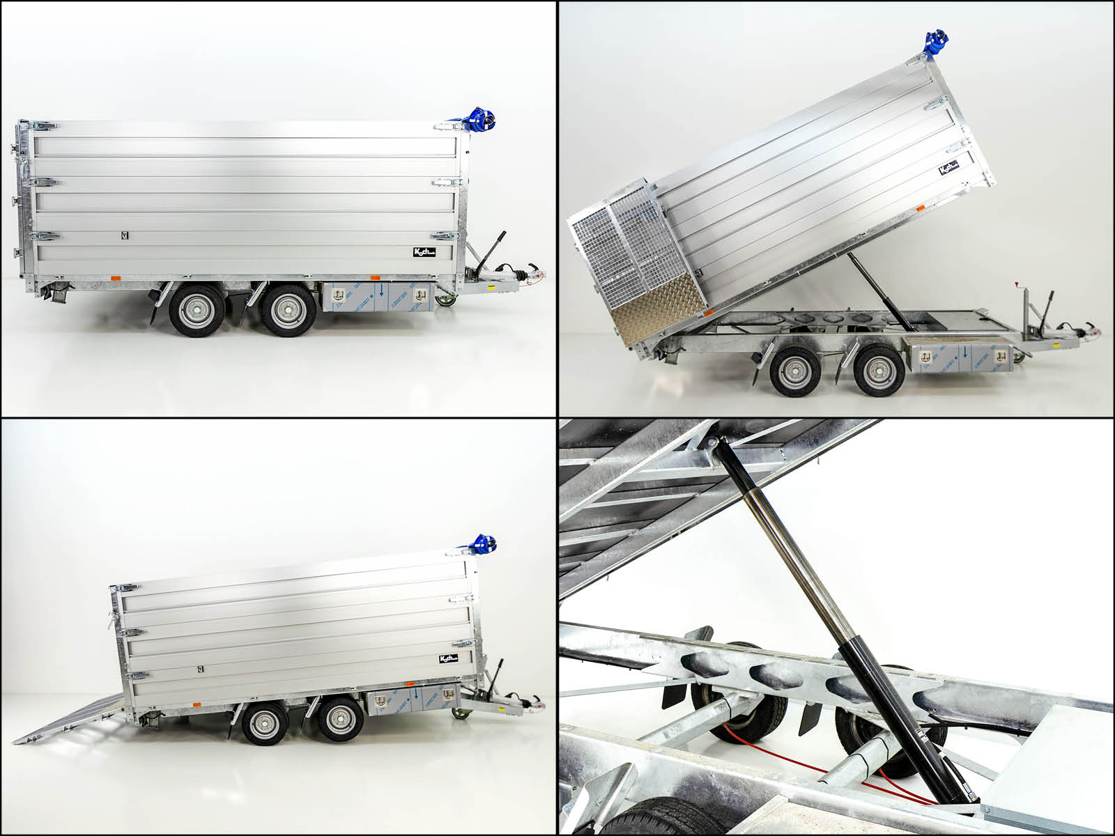 Twintrailer Multi-Heckkipper TT35-35 3,5t | 192x352x140cm | Tandem-Neu – Bild 3