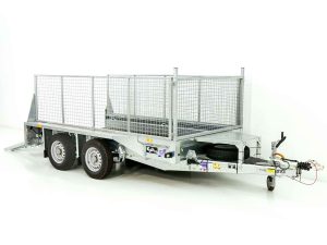 Ifor Williams Baumaschinenanhänger GX105 157×303 2,7t | Auffahrrampe | Gitter-Neu
